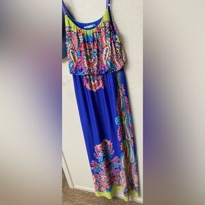 Maurices Blue with Paisley Pattern Maxi Dress